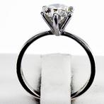 Zonder minimumprijs - Verlovingsring - 14 karaat Witgoud -
