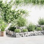 vidaXL Gabion plantenbak 120x120x20 cm gegalvaniseerd staal, Tuin en Terras, Verzenden, Nieuw