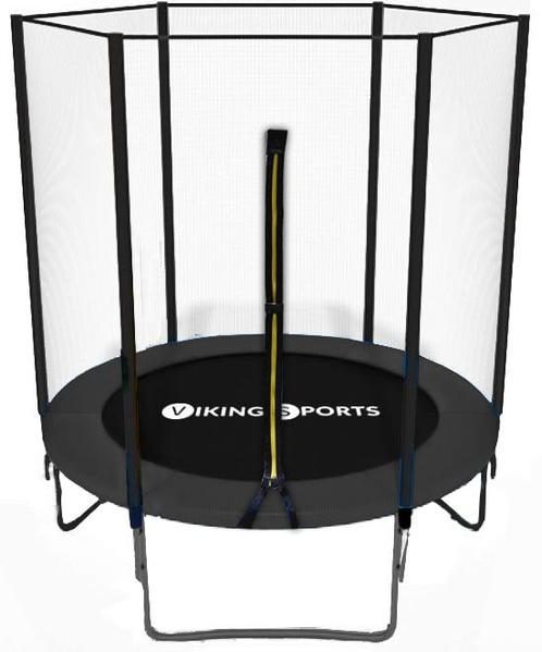 Trampoline - 183 cm - met veiligheidsnet - zwart, Kinderen en Baby's, Speelgoed | Buiten | Trampolines, Nieuw, Ophalen of Verzenden