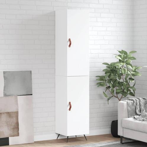 vidaXL Hoge kast 34,5x34x180 cm bewerkt hout wit, Huis en Inrichting, Kasten | Dressoirs, Nieuw, Verzenden