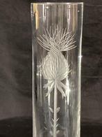 Cristallerie de Lorraine - Vaas - Vaas rol met disteldecor -, Antiek en Kunst