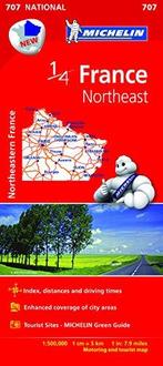 Northeastern France - Michelin National Map 707: Map, Verzenden