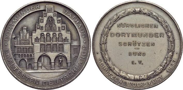 Bronze-medaille 1933 Dortmund Leopold 1658-1705, Postzegels en Munten, Penningen en Medailles, Verzenden