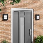 vidaXL Buitenwandlamp 2 pcs Zwart 23.5 x 9 x 26 cm RVS en, Huis en Inrichting, Verzenden, Nieuw