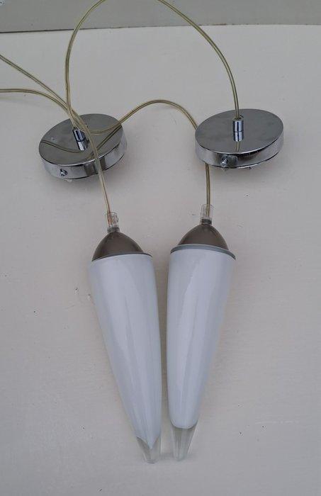 Massive - Lampe à suspendre - Verre - Une paire de lampes, Antiquités & Art, Art | Objets design