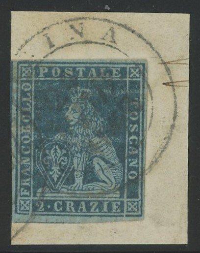 Italiaanse oude staten - Toscane 1851 - Marzocco (Leone, Postzegels en Munten, Postzegels | Europa | Italië