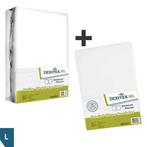 Textielpakket Frans bed - 1 hoeslaken en 1 molton - links -, Huis en Inrichting, Slaapkamer | Beddengoed, Nieuw, Eenpersoons, Wit