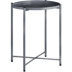 tectake Bijzettafel Chester 45,5x45,5x53cm - donkergrijs, Huis en Inrichting, Verzenden, Nieuw