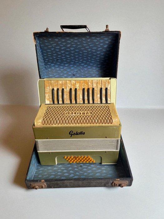Galotta - - Accordeon - Duitsland - 1950 (Zonder, Muziek en Instrumenten, Blaasinstrumenten | Blokfluiten