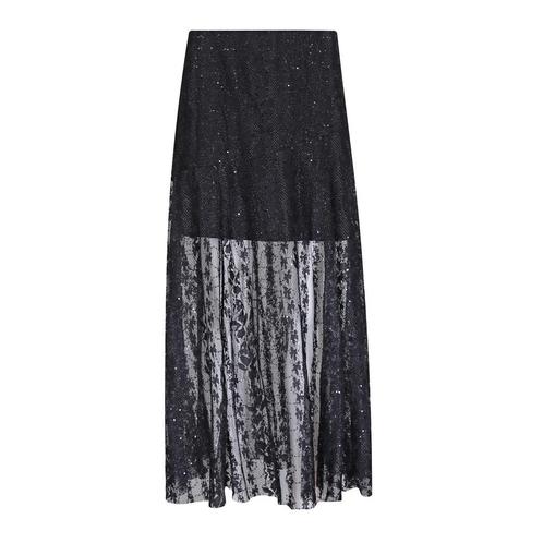 Just woman by Matteo • zwarte kanten rok • M / L, Kleding | Dames, Truien en Vesten, Verzenden