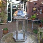 Lantaarn - Large Candle Lantern - 60 cm - Glas, Metaal, Antiek en Kunst