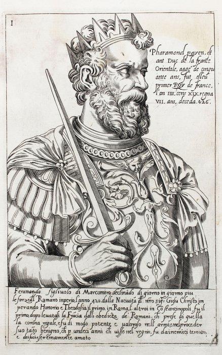 Hurault - Fatti Illustri de Re di Francia - 1590, Antiek en Kunst, Antiek | Boeken en Manuscripten