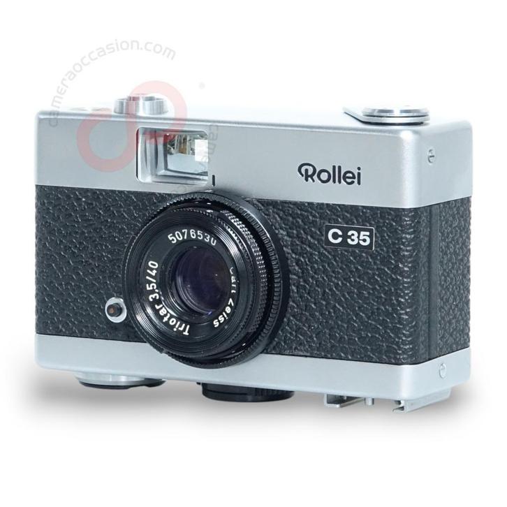 Rollei C35 + Carl Zeiss Triotar 40mm 3.5 nr. 1214, Audio, Tv en Foto, Fotocamera's Analoog, Compact, Zo goed als nieuw, Overige Merken