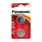 Panasonic CR2016 (Double pack) 3V 90mAh Lithium knoopcel..., Nieuw, Verzenden