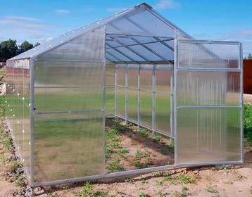 Tuinkas,serre,greenhouse met polycarbonaat 2,5m*12*2,1-b*d*h beschikbaar voor biedingen