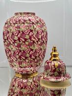 Boch Frères, Keralux - Vase avec couvercle (2) - Flowers of, Antiek en Kunst