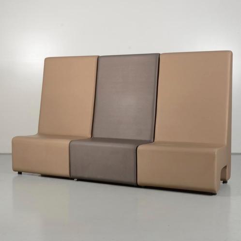 Ontvangstbank Ahrend - Grijs- 240 x 143 x 75 cm, Huis en Inrichting, Zetels | Zetels, Gebruikt, Ophalen of Verzenden