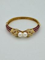 Armband - 18 karaat Geel goud -  8.15ct. tw. Robijn -