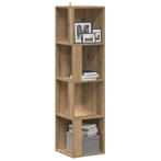 vidaXL Hoekkast 33x33x132 cm bewerkt hout artisanaal, Huis en Inrichting, Verzenden, Nieuw
