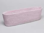 Cement bloempot ovaal Roze cement medium 32,5x8,5x9 cm, Nieuw