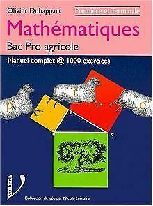 Mathematiques du bac pro agricole première et termi...  Book, Livres, Livres Autre, Envoi