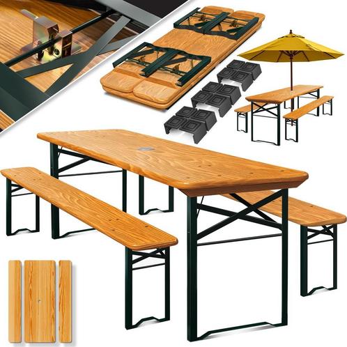 KESSER® Biertafel - Picknicktafel - Opvouwbaar - Bruin - 170, Huis en Inrichting, Overige Huis en Inrichting, Verzenden