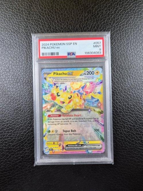 Pokémon - 1 Graded card - PSA 9 MINT Pikachu EX Surging, Hobby en Vrije tijd, Verzamelkaartspellen | Pokémon
