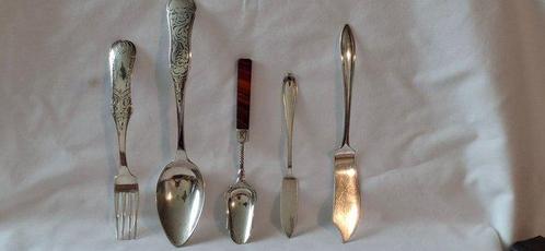 Ménagère (5) - Argenterie ancienne, notamment Biedermeier,, Antiek en Kunst, Antiek | Zilver en Goud