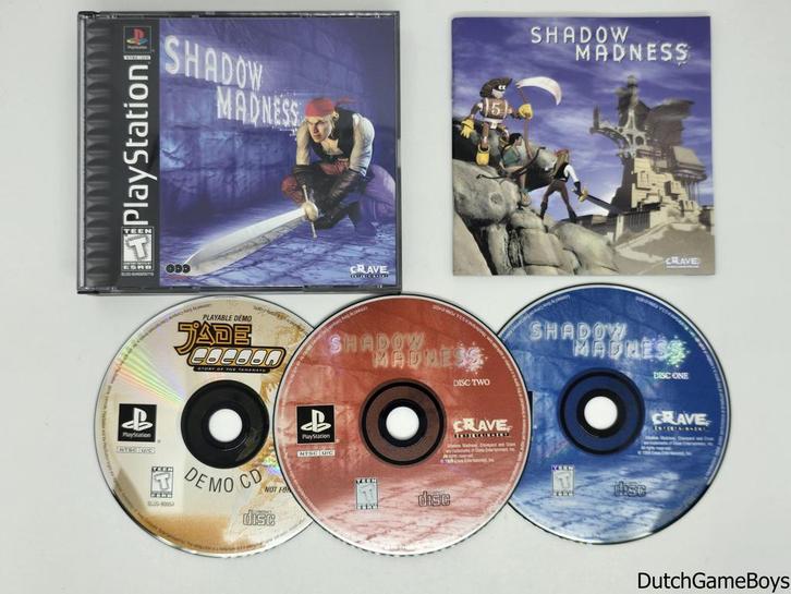Playstation 1 / PS1 - Shadow Madness + Jade Cocoon Demo - US, Games en Spelcomputers, Games | Sony PlayStation 1, Gebruikt, Verzenden