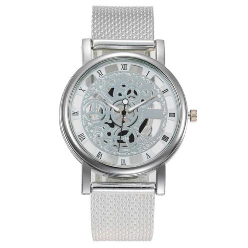 Fako® - Horloge - Mesh Look - Open Uurwerk - 40mm -, Handtassen en Accessoires, Horloges | Dames, Verzenden