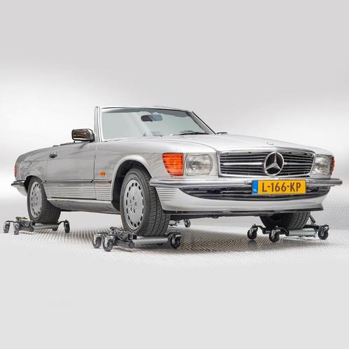 Datona Automovers hydraulisch - 4 stuks met opbergrek -, Auto diversen, Krikken, Ophalen of Verzenden