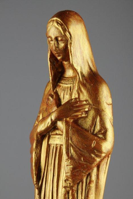 Beeld, Maria Onbevlekt Ontvangen - Art-Deco - 40 cm - Gips, Antiek en Kunst, Antiek | Boeken en Manuscripten