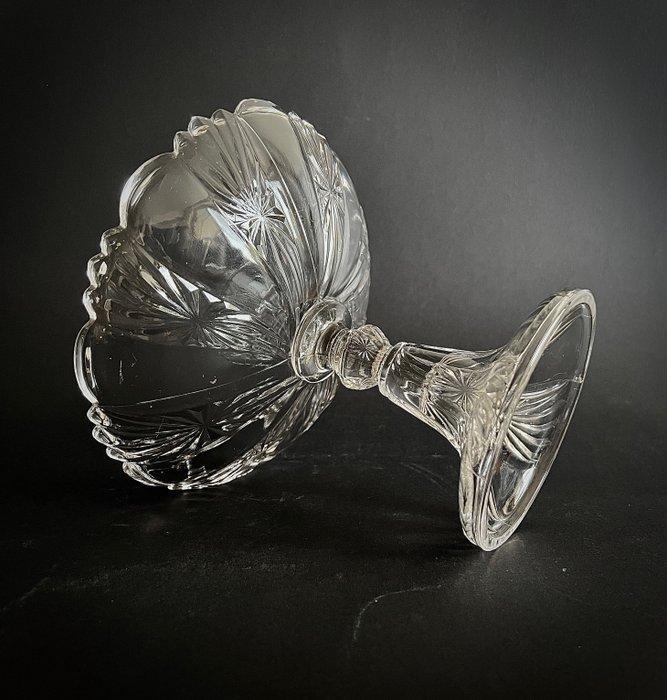 Val Saint Lambert - Kom op een voet - Bambous et Etoiles -, Antiek en Kunst, Antiek | Glaswerk en Kristal