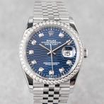 Rolex - Oyster Perpetual Datejust 36 Blue Motif Diamond -, Handtassen en Accessoires, Horloges | Heren, Nieuw