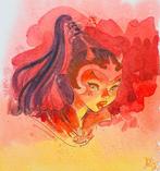 Andreae, Jean-Baptiste - 1 Original drawing - Red Devil Girl