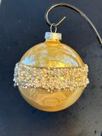 Esse Italia: mat gouden kerstballen met in het midden een, Nieuw