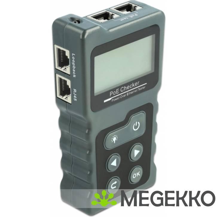 Delock 63110 LCD-kabeltester RJ45 / PoE / DC, Computers en Software, Overige Computers en Software, Nieuw, Verzenden