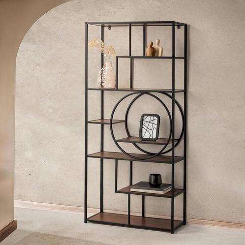 Wandkast met cirkel - 83 x 33 x 175 cm, Huis en Inrichting, Kasten | Wandmeubels, Nieuw, Verzenden