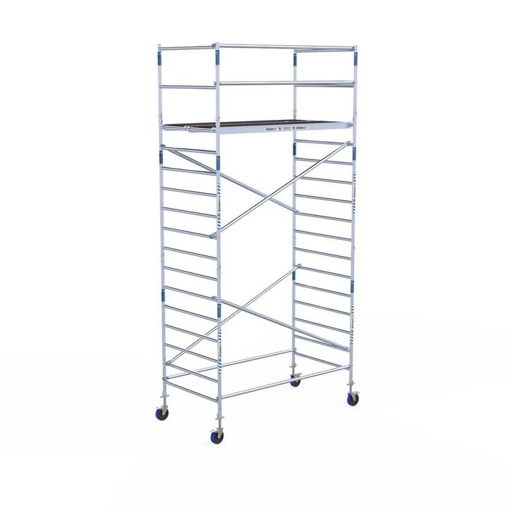 ALX rolsteiger Budget 135 x 250 x 6,2m werkhoogte, Doe-het-zelf en Bouw, Steigers, Rolsteiger of Kamersteiger, Nieuw, 5 meter of hoger