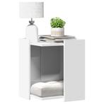 vidaXL Kattenbakkast 42x42x51 cm bewerkt hout wit, Dieren en Toebehoren, Katten-accessoires, Verzenden, Nieuw