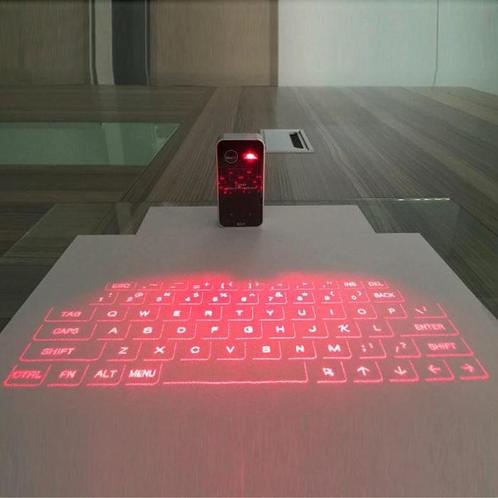 Draadloos Mini Laser Toetsenbord - Pocket Draagbaar Virtueel, Informatique & Logiciels, Claviers, Envoi