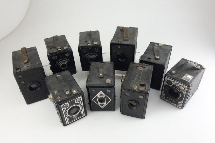 Agfa Prototyp RARE / Kodak BOX 620 Brownie Bilora 9x Lot, Audio, Tv en Foto, Fotocamera's Analoog