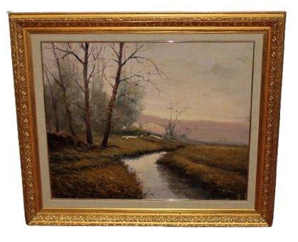 Enrique Beltrán Messa (1940-2006) - Mañana serena junto al, Antiek en Kunst, Kunst | Schilderijen | Klassiek