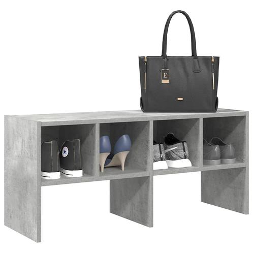 vidaXL Schoenenrek stapelbaar 89,5x30x40 cm betongrijs, Huis en Inrichting, Kasten | Kleerkasten, Nieuw, Verzenden