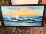 Howard Gailey - XXL Seascape beach, Antiek en Kunst, Kunst | Schilderijen | Klassiek
