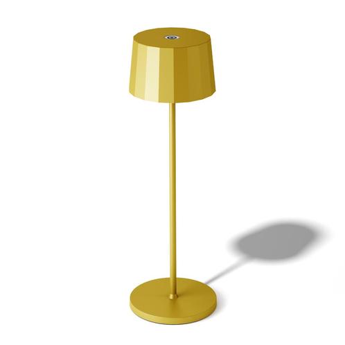 Tafel en bureaulampen Oplaadbare LED Tafellamp Lido Okergeel, Huis en Inrichting, Lampen | Tafellampen, Verzenden
