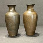Vaas - Brons - China - Qing Dynastie (1644-1911) - brons, Antiek en Kunst