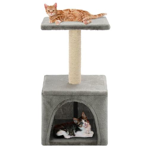 vidaXL Kattenkrabpaal met sisal krabpaal 55 cm grijs, Dieren en Toebehoren, Katten-accessoires, Nieuw, Verzenden