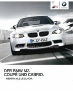 2012 BMW M3 COUPÉ | CABRIOLET BROCHURE DUITS, Nieuw, Ophalen of Verzenden