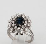 Zonder Minimumprijs - Ring - 18 karaat Witgoud Saffier -, Nieuw